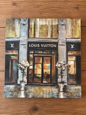 Licensed Louis Vuitton Storefront Wall Art Decor 9โ Square